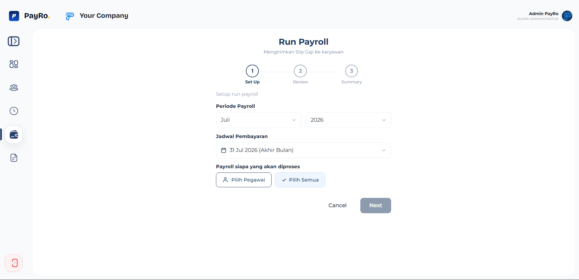 Payro (web) - Aplikasi HRIS & Payroll screenshot 8
